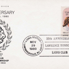 Plic LIONS CLUB, Lawrence, 29 Noiembrie 1980