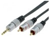 Cablu Jack 3.5mm la RCA x2 15m Negru, Prolink