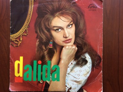 Dalida disc vinyl 10&amp;quot; mijlociu selectii compilatie muzica pop usoara slagare supraphon records VG foto