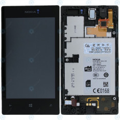 Capac frontal modul display Nokia Lumia 520 + LCD + digitizer negru