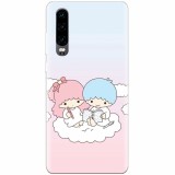Husa silicon pentru Huawei P30, Little Twins On Cloud