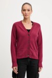 Silvian Heach cardigan din amestec de l&acirc;nă MATHIS culoarea roșu, GPA25234CD