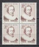 ROMANIA 1983 LP 1075 - 100 DE ANI NASTEREA HUGO GROTIUS BLOC DE 4 MNH, Nestampilat