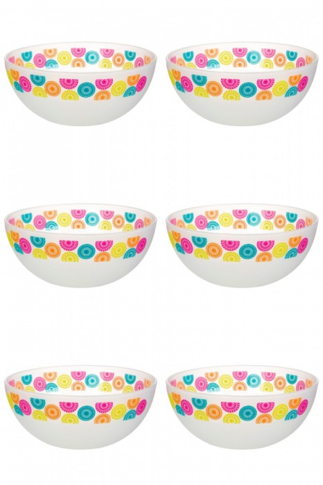 Set boluri, 6 piese, 3.3 l, Plastic, Alb