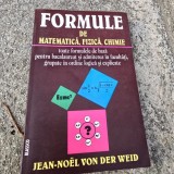 FORMULE DE MATEMATICA,FIZICA,CHIMIE-JEAN -NOEL VON DER WEID