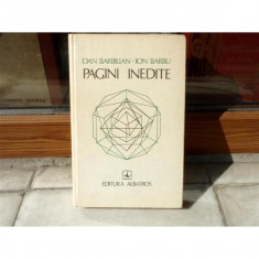 Pagini inedite , Dan Barbilian , 1981