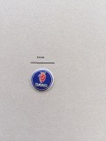 Emblema Cheie SAAB Albastra 11mm Aluminiu Autoadeziva