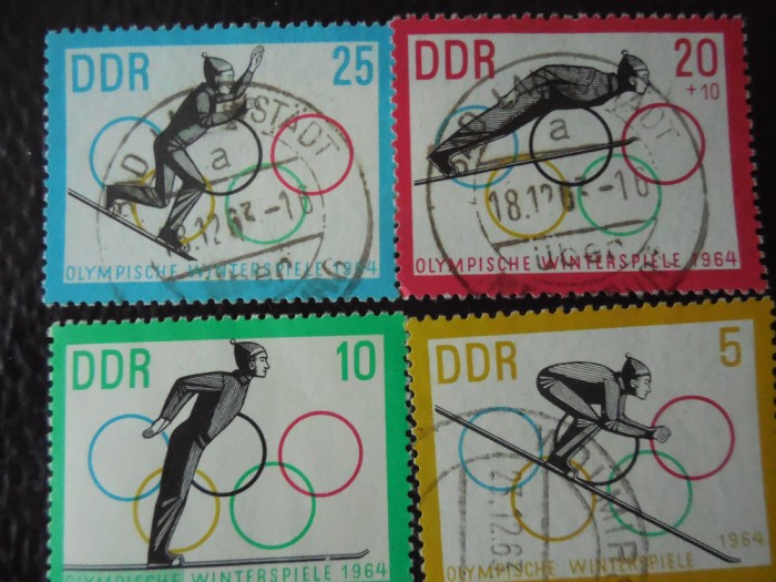 DDR-Sport-serie completa-stampilate