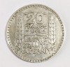 Franta 20 Franci Argint 1929 VF++XF Moneda Argint