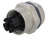 Soclu M12 mamă IP67 Cat 6a
