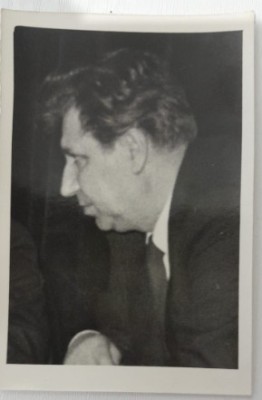 Foto originala Eugen Barbu, scriitor, jurnalist, arhiva C. Mierlescu 9 x 6 cm foto