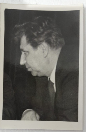 Foto originala Eugen Barbu, scriitor, jurnalist, arhiva C. Mierlescu 9 x 6 cm