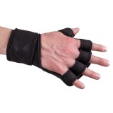 Manusi fitness inSPORTline MegaGrip Lite cu ventilatie si suport &icirc;ncheietura