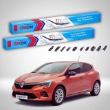 Ștergătoare Renault Clio V Hatchback 2019-prezent | Set Față Flat Premium &ndash; TeamCar&reg;