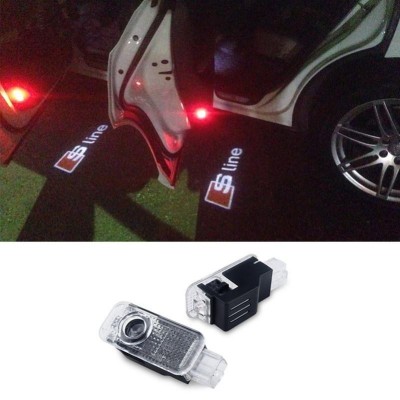 SET 2 Lampi led dedicate portiera holograma cu sigla Sline / Proiectoare Logo foto