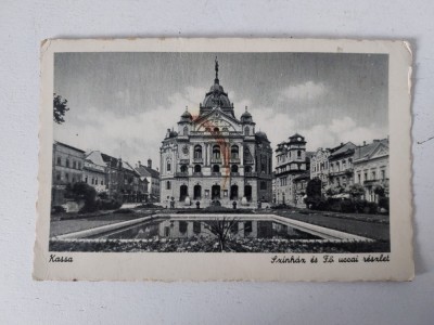 Vedere veche Kassa, Ungaria, circulata Magyar Posta, 1942 foto