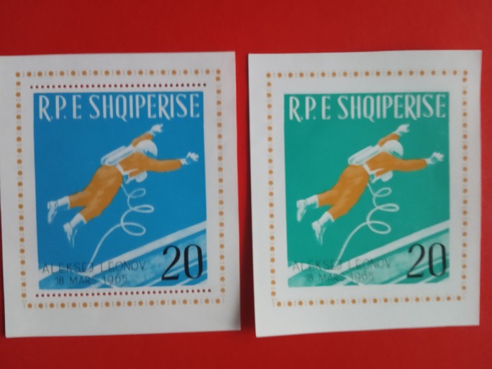 ALBANIA, SPACE - COLIȚE PERF./IMPERF. MNH