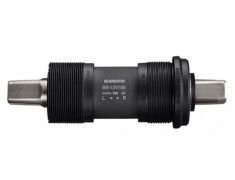 Butuc Pedalier Shimano Bb-Un100-K, Bsa, 68-122.5Mm (Ll123), Ax Patrat, Fara SuruPB Cod:EBBUN100KB23X foto