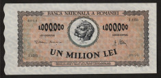 Romania, 1000000 lei 1947_UNC_diferen?a de culoare_serie I.1233_0046 foto