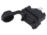 Conector XLR 5 pini IP65 AMPHENOL AXS 7,5A 133V soclu mamă THT