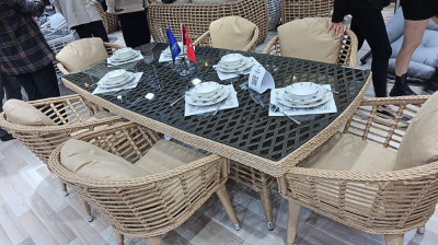 SET MOBILIER GRADINA IARY 4 MASA + 6 SCAUNE foto