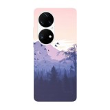 Husa compatibila cu Huawei Nova Y70 model Minimal Nature, Silicon, TPU, Viceversa, Transparent, Carcasa
