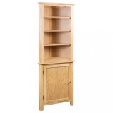 Cumpara ieftin Dulap de colt, 59 x 36 x 180 cm, lemn masiv de stejar