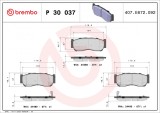 BREMBO P 30 037 PRIME LINE set placute frana,frana disc