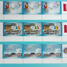 TIMBRE ROMANIA 2005 L.P.1697 EVENIMENTE ONU STRAIF 3 SERII MNH