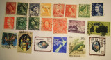Lot timbre vechi Australia si Noua Zeelanda, Stampilat