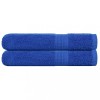 Prosoape 2 buc Albastru 100x200 cm 360 g/m&sup2; 100% bumbac