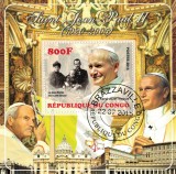 Timbre Congo 2015, Papa Ioan Paul II, Set Complet (4 Imagini), Colectie Numismatica, Editie Limitata, Tema Religioasa