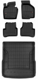 Set Covorase Auto Cauciuc Negro Volkswagen Passat B7 2010-2014 Combi Pro Line Tip Tavita 3D 3D407077 + Tavita Portbagaj Negro Volkswagen Passat B7 201, Audi