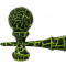 Joc de &Icirc;ndem&acirc;nare din Lemn, Model Crăpături Verzi pe Negru, 18 cm