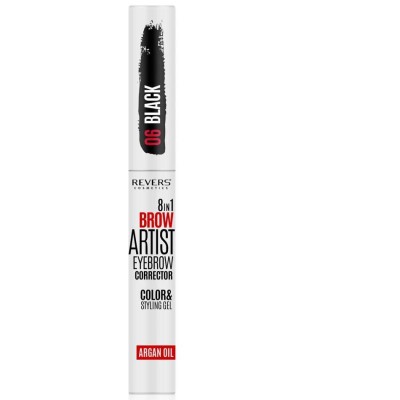 Gel styling corector sprancene 8 in 1 Brow Artist Revers 06, negru, 7 ml foto