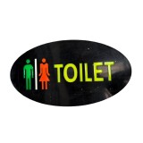 Panou reclama luminoasa LED Color pentru interior cu mesaj TOILET