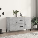 vidaXL Servantă, gri beton, 100x36x60 cm, lemn compozit