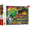 Puzzle trefl 3000 cabana din padure