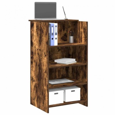 vidaXL Birou de recepție stejar afumat 55x50x103,5 cm lemn prelucrat 859019 foto