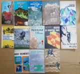 13 vol. despre MUNTE (Ionel Coman - Inaltimile Orientului, Acoperisul lumii, Simonov - Oameni si munti, Alpinismul scoala a cutezantei, Carpati etc.)