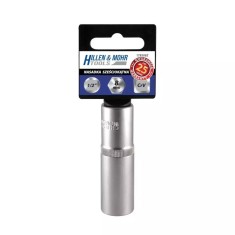 Cheie tubulara 6 puncte lunga 1/2 &amp;quot; 27 mm cu agatator de plastic