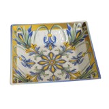 Farfurie patrata cu flori 18x18x5cm