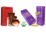 Set cadou pentru Ea, parfum de femei Far Away Beyond insotit de lotiune, mini apa, trandafir auriu din plastic suflat la baza cu aur si insigna Dactyl, 50 ml, Avon