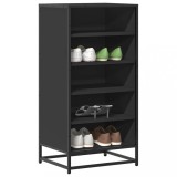 vidaXL Suport pentru pantofi negru 48x38x97,5 cm Lemn prelucrat