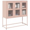 VidaXL Dulap, roz, 100,5x39x107 cm, oțel laminat la rece