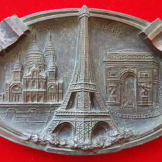 Obiect vechi ornamental din bronz - Tour Eiffel Paris - art nouveau