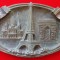 Obiect vechi ornamental din bronz - Tour Eiffel Paris - art nouveau