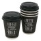 Pahare Carton, Set 10 Bucăți, Capacitate 360ml, Negru