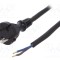 Cablu 2x1,5mm2 CEE 7/17 PLASTROL cu mufă, cablu de cauciuc 2m negru 16A