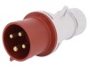 Conector Alimentare AC Trifazat PAWBOL 32A IP44 4 Pini 400V Tip Tata Mufa